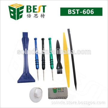 BEST BST--606 9pcs in 1 Screwdrivers Set plastic pry disassembly mobile phone Repair Tool Kit for iPhone 5 5S 4G ipad